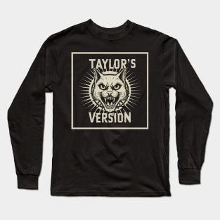 death metal taylors cat version Long Sleeve T-Shirt